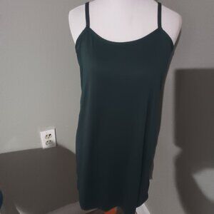 New Spaghetti Strap night gown Size S Small forest green